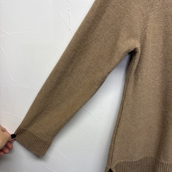 Karen Scott Women's Cowl Neck Cable Knit Tan Brown Cotton Sweater Petite XL - Picture 4 of 11